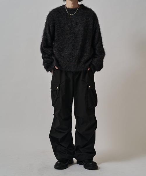 Lui's（ルイス）の「MIXシャギーニット（ニット/セーター・メンズ・ダークグレー/ブラック/グレー・S/M）」の8枚目の写真