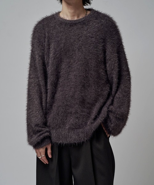 Lui's（ルイス）の「MIXシャギーニット（ニット/セーター・メンズ・ダークグレー/ブラック/グレー・S/M）」の10枚目の写真