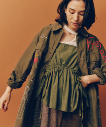 Freada（フリーダ）の「Freada/フリーダ 紐絞り ギャザーキャミソール（キャミソール）」