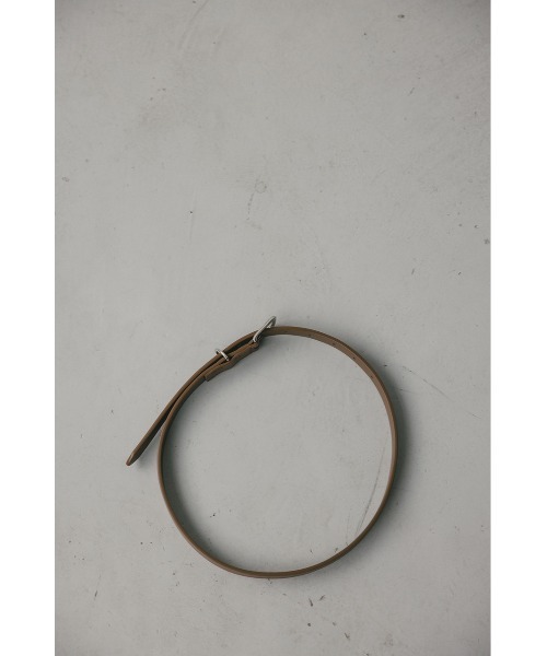 STYLEMIXER（スタイルミキサー）の「スプリットレザーナローベルト（ベルト・レディース・ブラック/ブラウン・FREE）」の9枚目の写真