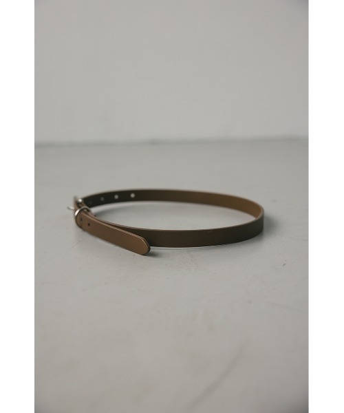 STYLEMIXER（スタイルミキサー）の「スプリットレザーナローベルト（ベルト・レディース・ブラック/ブラウン・FREE）」の13枚目の写真