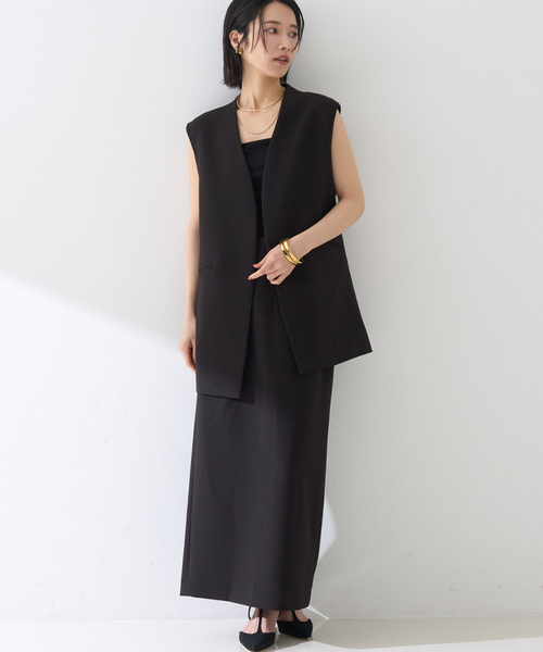 セットアップ2点セット】ダブルクロスジレ×タイトスカート