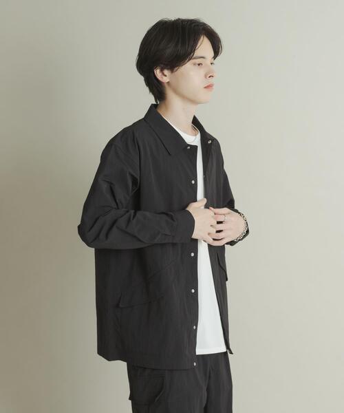セール】ユーティリティーロングスリーブシャツジャケット（ナイロン