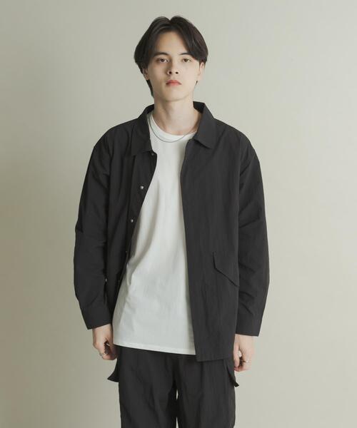 セール】ユーティリティーロングスリーブシャツジャケット（ナイロン