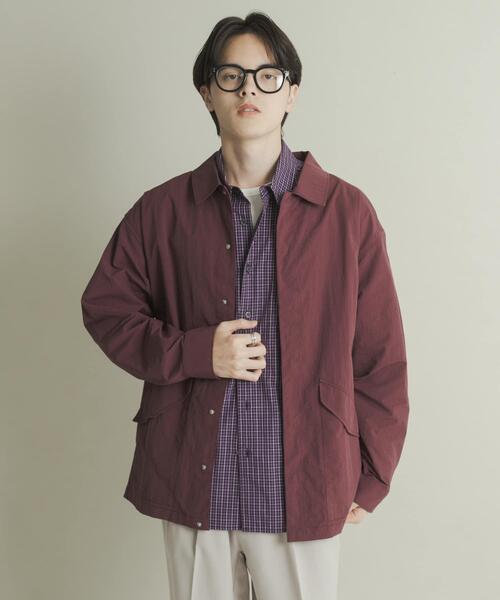 blurhms ナイロン ユーティリティー シャツ ジャケット L blurhms Nylon Utility Shirt Jacket : 『Bumpkins putting on airs』