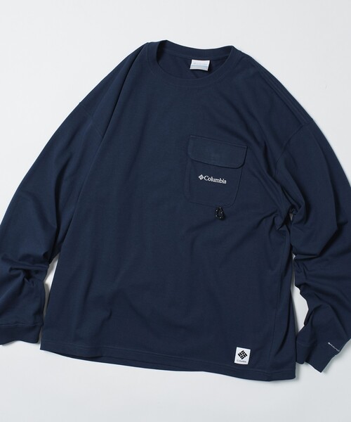 FREAK'S STORE(フリークスストア)の「限定展開 Columbia×FREAK'S STORE/コロンビア 別注 インペリアルパーク ロングスリーブ ポケットTシャツ(Tシャツ/カットソー・メンズ・ブラック/ベージュ/ホワイト/ネイビー/チャコールグレー/グレー・SMALL/MEDIUM/LARGE/X-LARGE)」の6枚目の写真