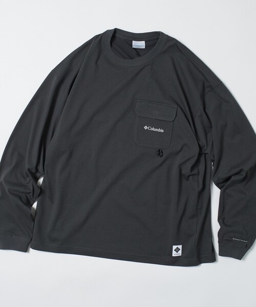 FREAK'S STORE(フリークスストア)の「限定展開 Columbia×FREAK'S STORE/コロンビア 別注 インペリアルパーク ロングスリーブ ポケットTシャツ(Tシャツ/カットソー・メンズ・ブラック/ベージュ/ホワイト/ネイビー/チャコールグレー/グレー・SMALL/MEDIUM/LARGE/X-LARGE)」の3枚目の写真