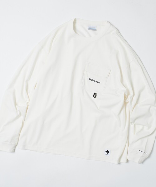 FREAK'S STORE(フリークスストア)の「限定展開 Columbia×FREAK'S STORE/コロンビア 別注 インペリアルパーク ロングスリーブ ポケットTシャツ(Tシャツ/カットソー・メンズ・ブラック/ベージュ/ホワイト/ネイビー/チャコールグレー/グレー・SMALL/MEDIUM/LARGE/X-LARGE)」の7枚目の写真