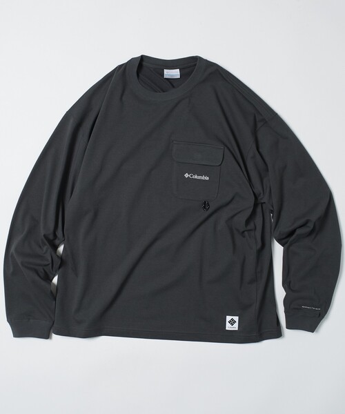 FREAK'S STORE(フリークスストア)の「限定展開 Columbia×FREAK'S STORE/コロンビア 別注 インペリアルパーク ロングスリーブ ポケットTシャツ(Tシャツ/カットソー・メンズ・ブラック/ベージュ/ホワイト/ネイビー/チャコールグレー/グレー・SMALL/MEDIUM/LARGE/X-LARGE)」の9枚目の写真