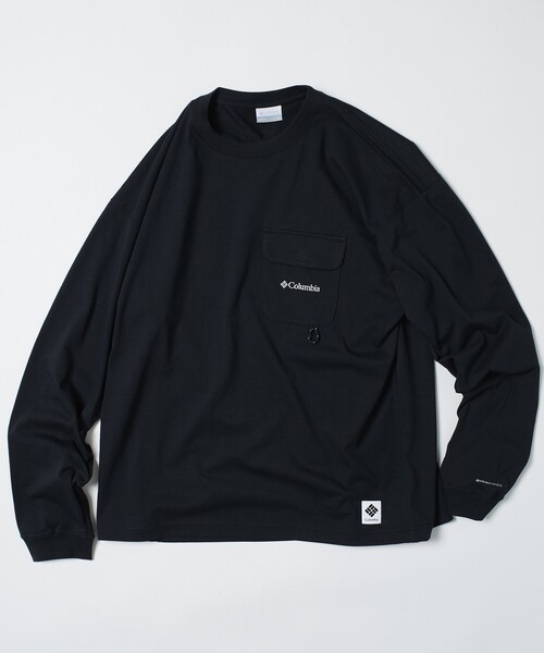 FREAK'S STORE(フリークスストア)の「限定展開 Columbia×FREAK'S STORE/コロンビア 別注 インペリアルパーク ロングスリーブ ポケットTシャツ(Tシャツ/カットソー・メンズ・ブラック/ベージュ/ホワイト/ネイビー/チャコールグレー/グレー・SMALL/MEDIUM/LARGE/X-LARGE)」の10枚目の写真