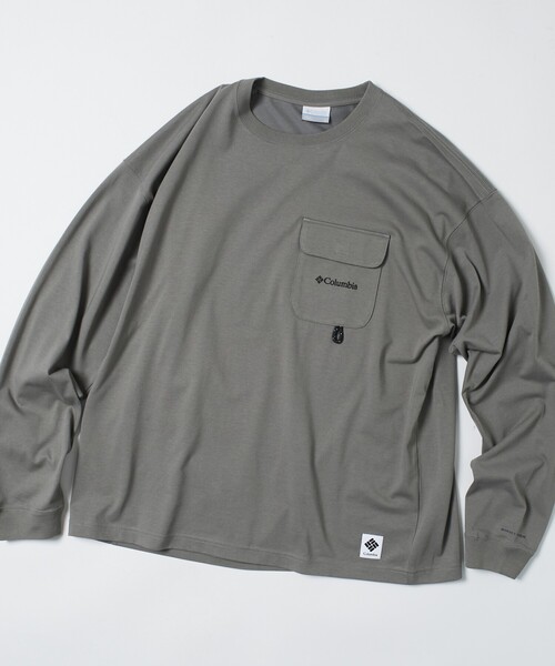 FREAK'S STORE(フリークスストア)の「限定展開 Columbia×FREAK'S STORE/コロンビア 別注 インペリアルパーク ロングスリーブ ポケットTシャツ(Tシャツ/カットソー・メンズ・ブラック/ベージュ/ホワイト/ネイビー/チャコールグレー/グレー・SMALL/MEDIUM/LARGE/X-LARGE)」の11枚目の写真