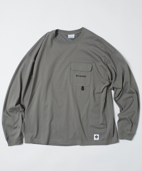 FREAK'S STORE(フリークスストア)の「限定展開 Columbia×FREAK'S STORE/コロンビア 別注 インペリアルパーク ロングスリーブ ポケットTシャツ(Tシャツ/カットソー・メンズ・ブラック/ベージュ/ホワイト/ネイビー/チャコールグレー/グレー・SMALL/MEDIUM/LARGE/X-LARGE)」の12枚目の写真