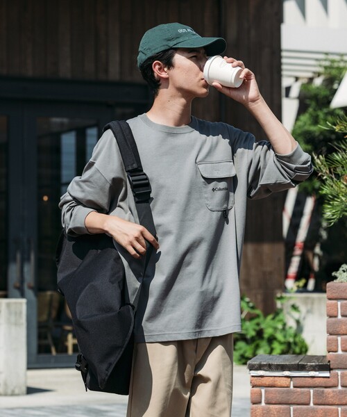 FREAK'S STORE(フリークスストア)の「限定展開 Columbia×FREAK'S STORE/コロンビア 別注 インペリアルパーク ロングスリーブ ポケットTシャツ(Tシャツ/カットソー・メンズ・ブラック/ベージュ/ホワイト/ネイビー/チャコールグレー/グレー・SMALL/MEDIUM/LARGE/X-LARGE)」の18枚目の写真