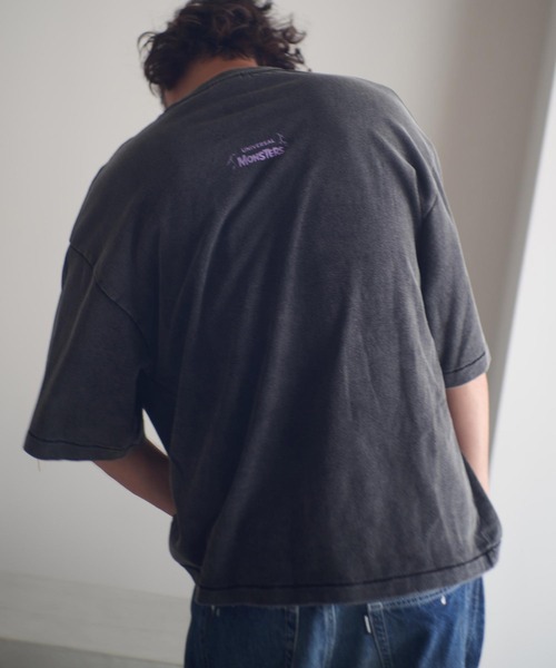 ADAM PATEK(アダムパテック)の「mt9968-Frankenstein face print T Tシャツ(AP2524017)(Tシャツ/カットソー・メンズ・パープル/グリーン・1/2)」の5枚目の写真
