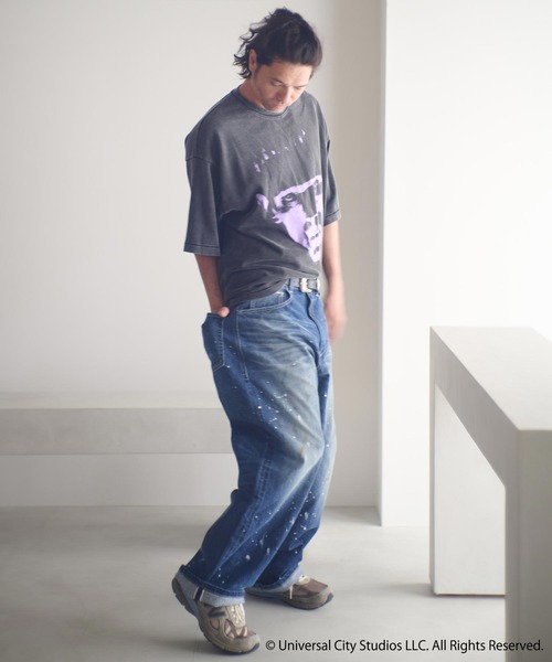 ADAM PATEK(アダムパテック)の「mt9968-Frankenstein face print T Tシャツ(AP2524017)(Tシャツ/カットソー・メンズ・パープル/グリーン・1/2)」の8枚目の写真