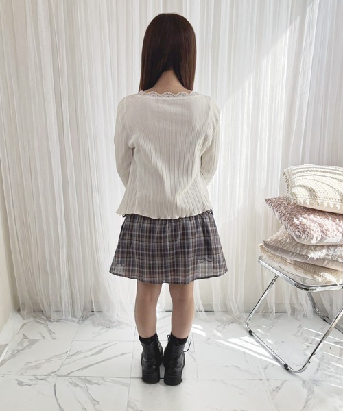 frunco(フランコ)の「【ZOZO限定】ブラウジングチェックキャミワンピース(ワンピース・レディース・グレー/ブラウン・FREE)」の4枚目の写真