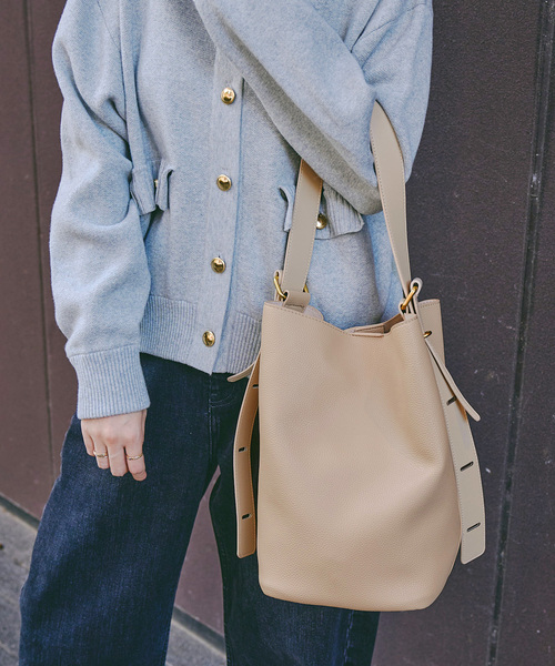 LE TALON（ルタロン）の「《追加》LE TALON コンビワンハンドルバッグ（ショルダーバッグ・レディース・ブラック/ベージュ・FREE）」の10枚目の写真