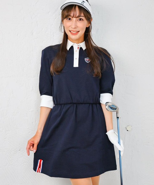 adabat(アダバット)の「【新レーベル ADABAT NAVY】吸水速乾/せとはるコラボ ワンピース(ワンピース・レディース・グレー系2/ネイビー・38/42/40)」の1枚目の写真