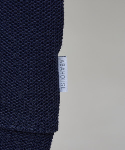 ABAHOUSE GRAY（アバハウスグレイ）の「ダブルジャージ 鹿の子 ジップパーカー（ブルゾン・メンズ・ネイビー/ブラック/グレイッシュベージュ/セージグリーン・46/48）」の11枚目の写真