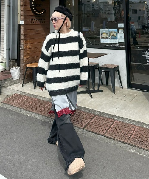 裾フリフリデニム（デニムパンツ）｜Alley Tokyo（アリートーキョー