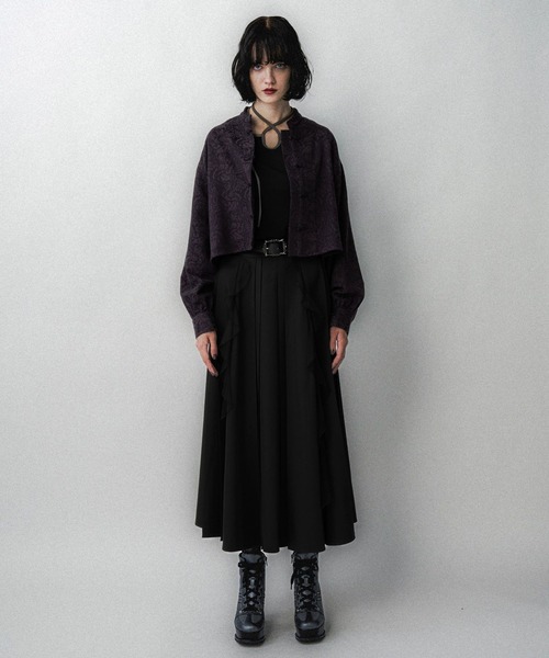 HARE（ハレ）の「ハイショクリブタイトT(HARE)（Tシャツ/カットソー・レディース・ボルドー/ライトグレー/ブラック・FREE）」の4枚目の写真