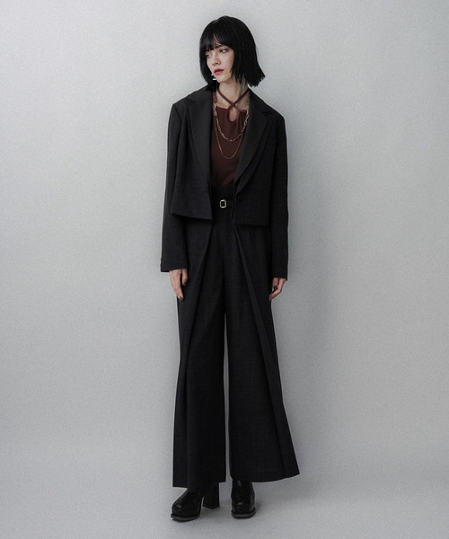 HARE（ハレ）の「ハイショクリブタイトT(HARE)（Tシャツ/カットソー・レディース・ボルドー/ライトグレー/ブラック・FREE）」の6枚目の写真