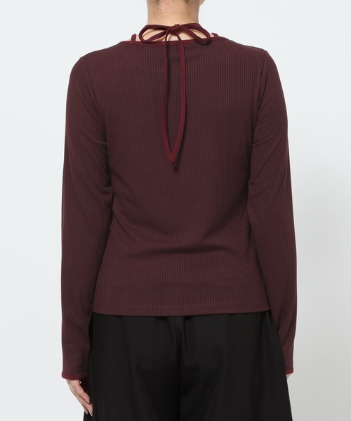 HARE（ハレ）の「ハイショクリブタイトT(HARE)（Tシャツ/カットソー・レディース・ボルドー/ライトグレー/ブラック・FREE）」の22枚目の写真