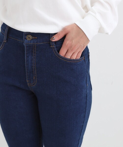 セール】【SS-LL】ストレッチ デニムスキニーパンツ（デニム