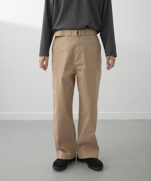 ITEMS URBANRESEARCH(アイテムズ アーバンリサーチ)の「Belted wide-leg Pants(その他パンツ・メンズ・ベージュ・MEDIUM/LARGE)」の10枚目の写真