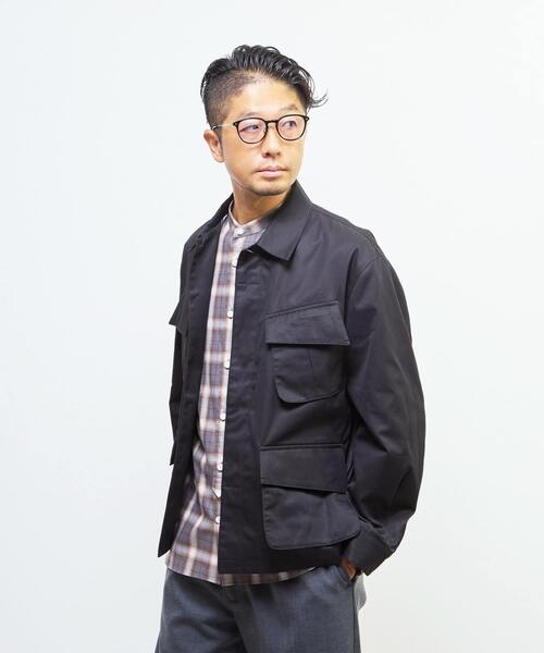 MEN'S MELROSE（メンズメルローズ）の「ヴェンタイルBDUジャケット | 撥水 / 防風 / 透湿（ミリタリージャケット・メンズ・ブラック/カーキ・2/4/3）」の2枚目の写真