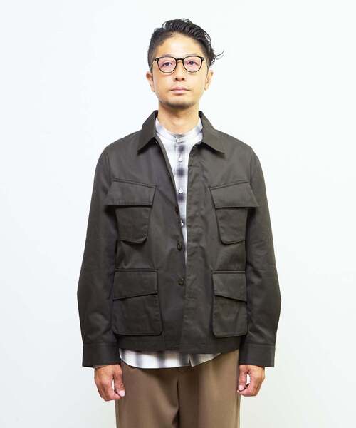 MEN'S MELROSE（メンズメルローズ）の「ヴェンタイルBDUジャケット | 撥水 / 防風 / 透湿（ミリタリージャケット・メンズ・ブラック/カーキ・2/4/3）」の3枚目の写真