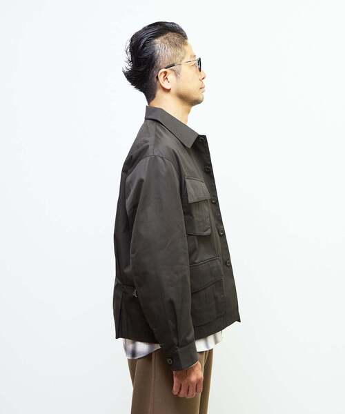 MEN'S MELROSE（メンズメルローズ）の「ヴェンタイルBDUジャケット | 撥水 / 防風 / 透湿（ミリタリージャケット・メンズ・ブラック/カーキ・2/4/3）」の12枚目の写真