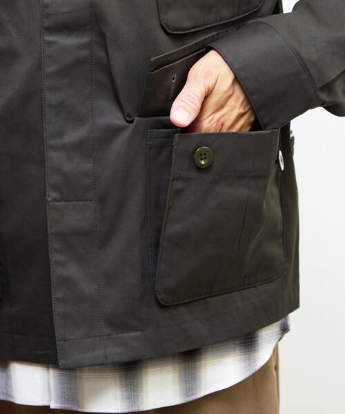 MEN'S MELROSE（メンズメルローズ）の「ヴェンタイルBDUジャケット | 撥水 / 防風 / 透湿（ミリタリージャケット・メンズ・ブラック/カーキ・2/4/3）」の15枚目の写真