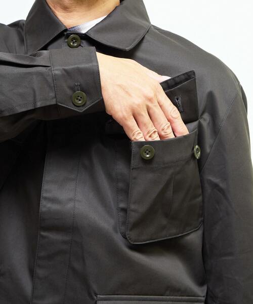MEN'S MELROSE（メンズメルローズ）の「ヴェンタイルBDUジャケット | 撥水 / 防風 / 透湿（ミリタリージャケット・メンズ・ブラック/カーキ・2/4/3）」の8枚目の写真