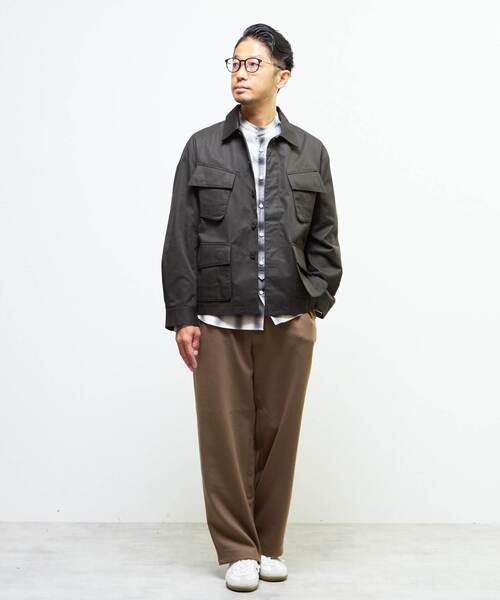 MEN'S MELROSE（メンズメルローズ）の「ヴェンタイルBDUジャケット | 撥水 / 防風 / 透湿（ミリタリージャケット・メンズ・ブラック/カーキ・2/4/3）」の11枚目の写真