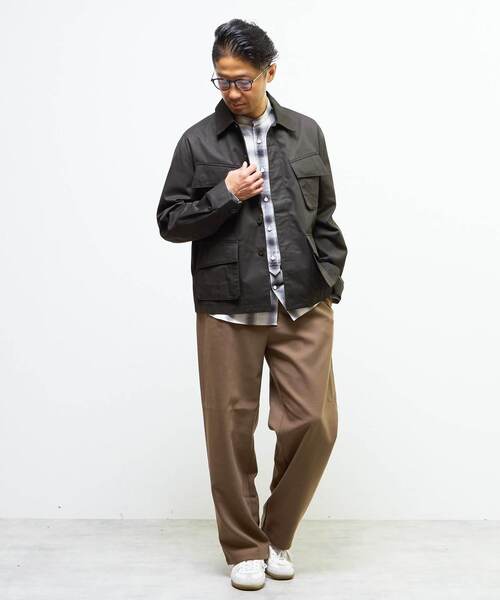 MEN'S MELROSE（メンズメルローズ）の「ヴェンタイルBDUジャケット | 撥水 / 防風 / 透湿（ミリタリージャケット・メンズ・ブラック/カーキ・2/4/3）」の10枚目の写真