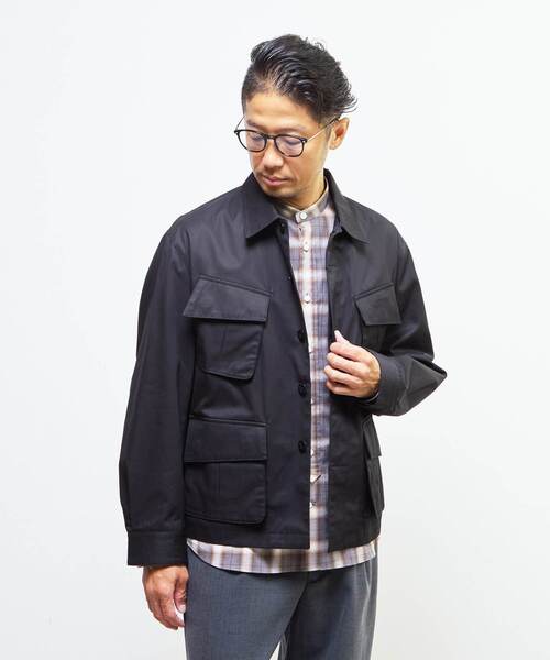 MEN'S MELROSE（メンズメルローズ）の「ヴェンタイルBDUジャケット | 撥水 / 防風 / 透湿（ミリタリージャケット・メンズ・ブラック/カーキ・2/4/3）」の5枚目の写真