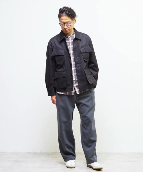 MEN'S MELROSE（メンズメルローズ）の「ヴェンタイルBDUジャケット | 撥水 / 防風 / 透湿（ミリタリージャケット・メンズ・ブラック/カーキ・2/4/3）」の6枚目の写真