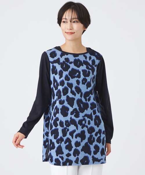 セール】【ウォッシャブル】ジオメトリックパンサーチュニック