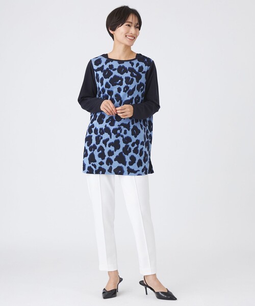 セール】【ウォッシャブル】ジオメトリックパンサーチュニック