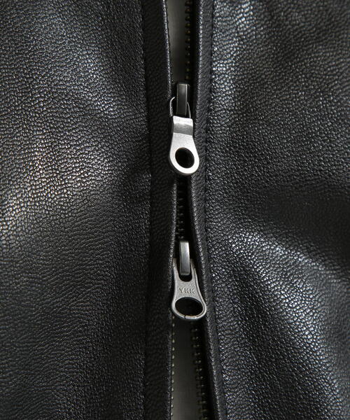 AVIREX(アヴィレックス)の「《直営店限定》GOAT VEGE SWING TOP/LEATHER JACKET(ブルゾン・レディース・ブラック・M)」の9枚目の写真