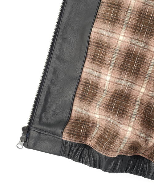 直営店限定》GOAT VEGE SWING TOP/LEATHER JACKET（ブルゾン）｜AVIREX