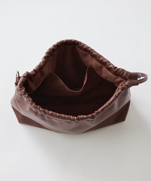 CIAOPANIC TYPY(チャオパニックティピー)の「■【マルチに使用可能!】2WAY巾着BAG(ショルダーバッグ・レディース・ブラック/ブラウン/アイボリー/イエロー/サックスブルー・ONE SIZE)」の21枚目の写真