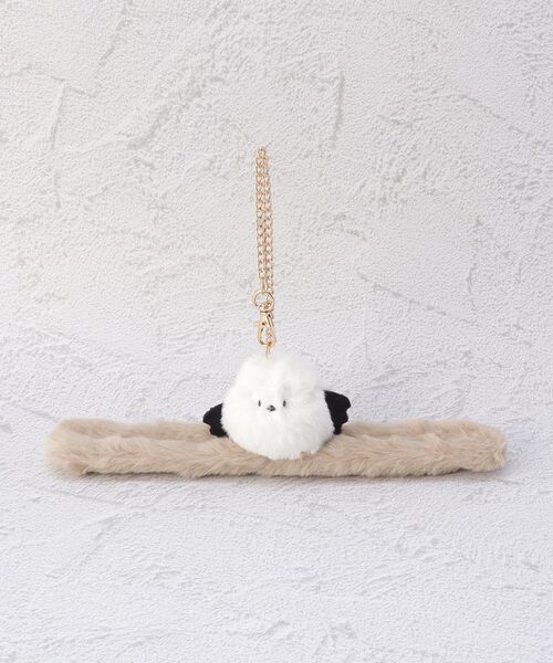 one'sterrace(ワンズテラス)の「【あったか】ファー グローブホルダー シマエナガ(その他小物・レディース・ホワイト系9・00)」の5枚目の写真