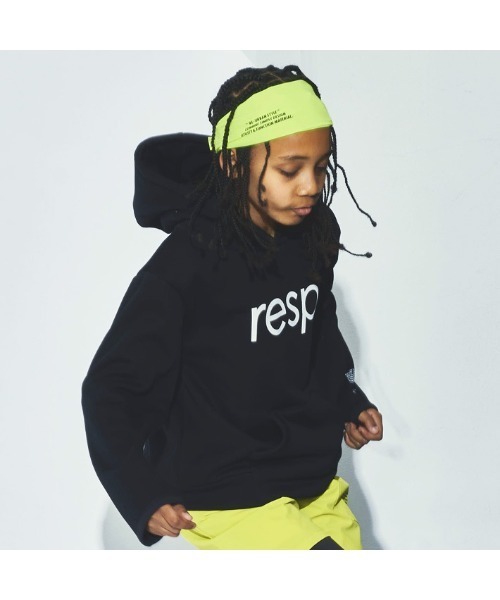RE/SP(アールイーエスピー)の「RE/SP TEC Hoodie / アールイーエスピー テックフーデッドパーカー(パーカー・キッズ・ライム/ブラック・3/4/1/2)」の1枚目の写真