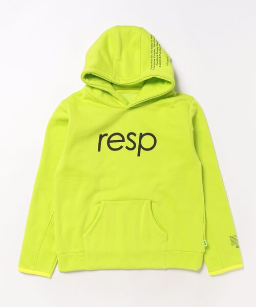 RE/SP(アールイーエスピー)の「RE/SP TEC Hoodie / アールイーエスピー テックフーデッドパーカー(パーカー・キッズ・ライム/ブラック・3/4/1/2)」の6枚目の写真