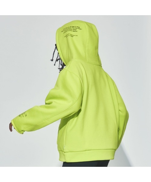 RE/SP(アールイーエスピー)の「RE/SP TEC Hoodie / アールイーエスピー テックフーデッドパーカー(パーカー・キッズ・ライム/ブラック・3/4/1/2)」の10枚目の写真