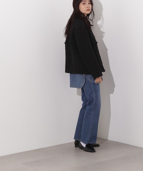 N.（N. Natural Beauty Basic）（エヌエヌナチュラルビューティーベーシック）の「ツイード SETUP ブルゾン（ブルゾン・レディース・キャメル/ブラック/オフホワイト・MEDIUM/SMALL）」の18枚目の写真