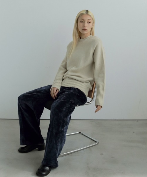 セール】Velvet Wide Pants（その他パンツ）｜anuke（アンヌーク）の