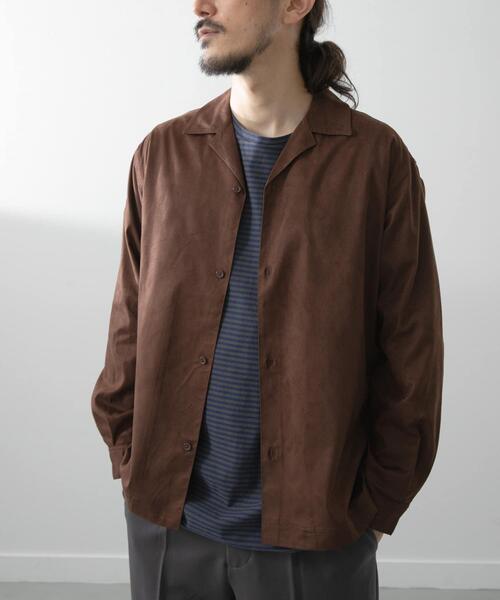 ITEMS URBANRESEARCH（アイテムズ アーバンリサーチ）の「FS Open Collar Shirts（シャツ/ブラウス・メンズ・ブラウン/ブラック・LARGE/MEDIUM）」の5枚目の写真